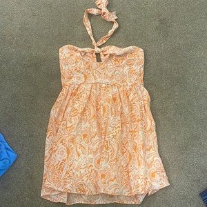 NEVER WORN!! bough for vacation and forgot to pack it!! ties around neck